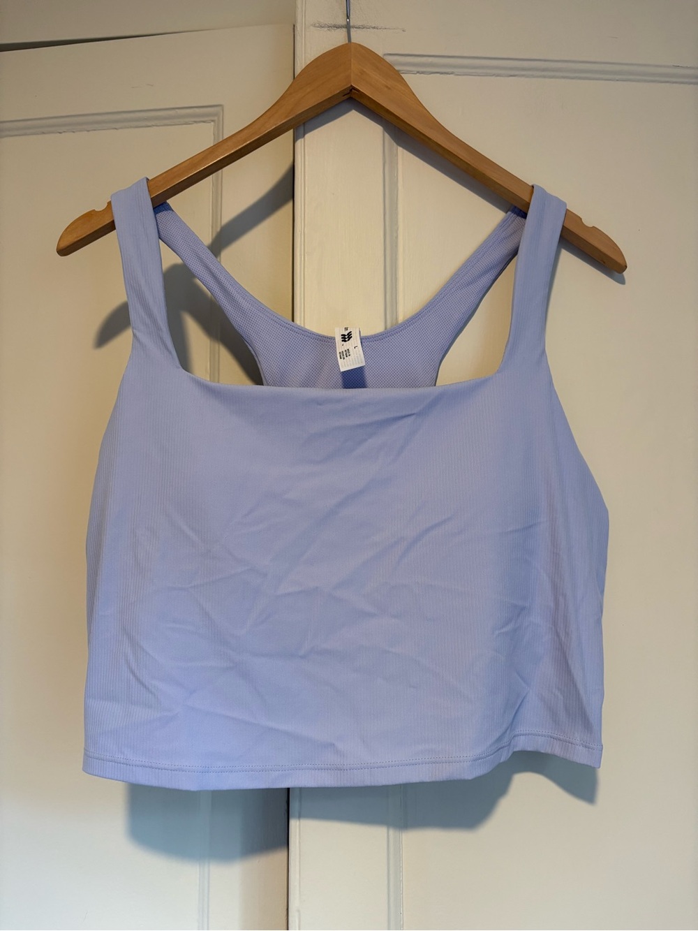 All In Motion Ribbed Light Blue Sports Bra Tank